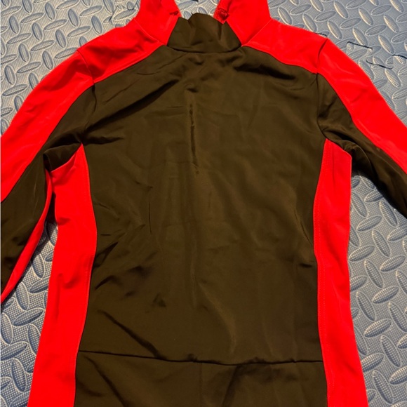 Weissman Red and Black Dance Bodysuit - Picture 3 of 6